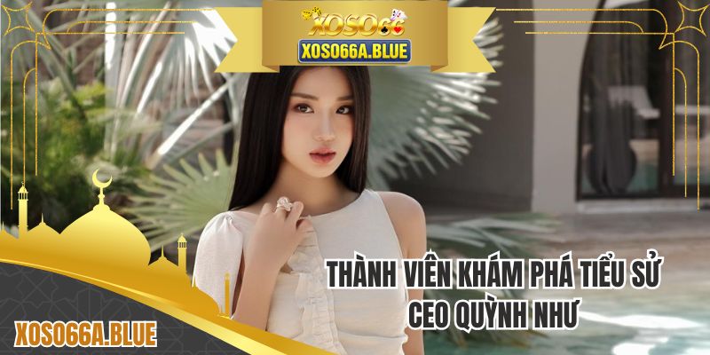 Thành viên khám phá tiểu sử CEO Quỳnh Như